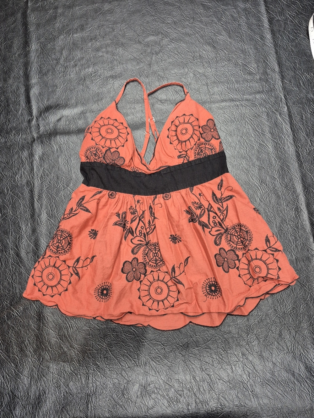 Wet Seal Burnt Orange Babydoll Top